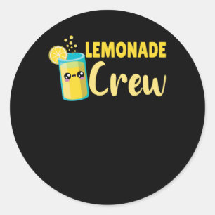 Lemonade Crew Kawaii Sommer FruchtZitrone Runder Aufkleber
