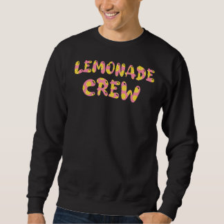 Lemonade Crew Lemon Lover Floral Summer Pink Lemon Sweatshirt