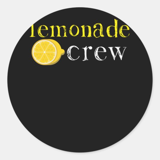 Lemonade Crew Niedlich Lemonade Stand Workers Runder Aufkleber (Vorderseite)
