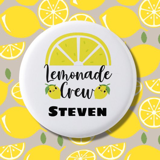 Lemonade Crew Personalisiert Lemonade Stand Button