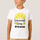 Lemonade Crew Personalisiert Lemonade Stand T-Shirt (Vorderseite)