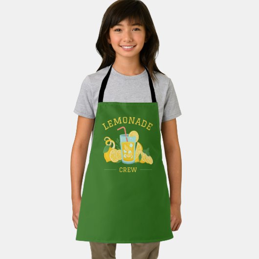 Lemonade Crew Yellow Green Summer Lemonade Stand Schürze (Insitu)