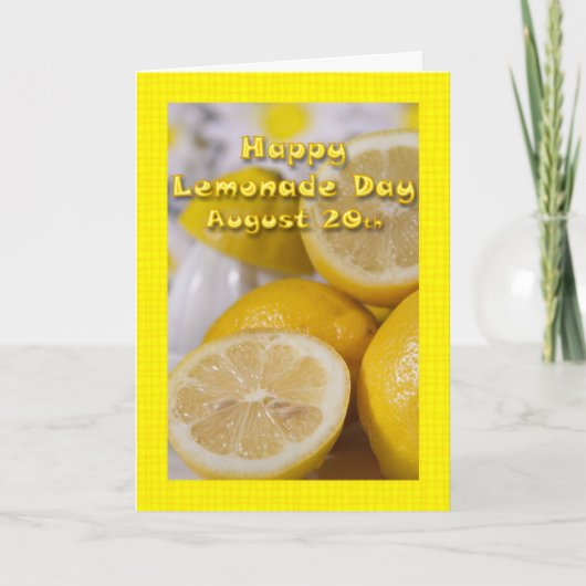 Lemonade Day Card August 20 Karte (Vorderseite)