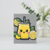 Lemonade Erfrischungsgetränk Postkarte (Stehend Vorderseite)