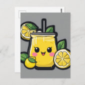 Lemonade Erfrischungsgetränk Postkarte (Vorne/Hinten)