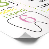 Lemonade First Birthday Meilenstein Poster (Ecke)