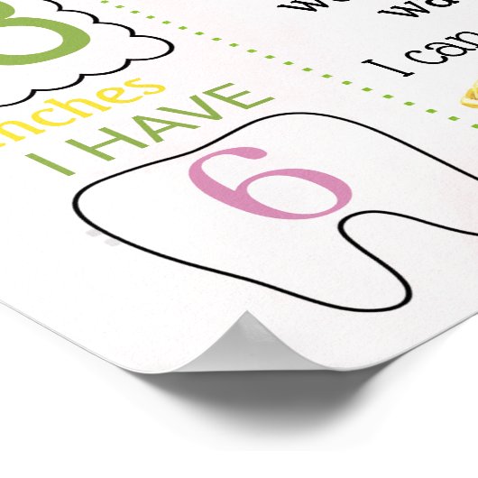 Lemonade First Birthday Meilenstein Poster (Ecke)