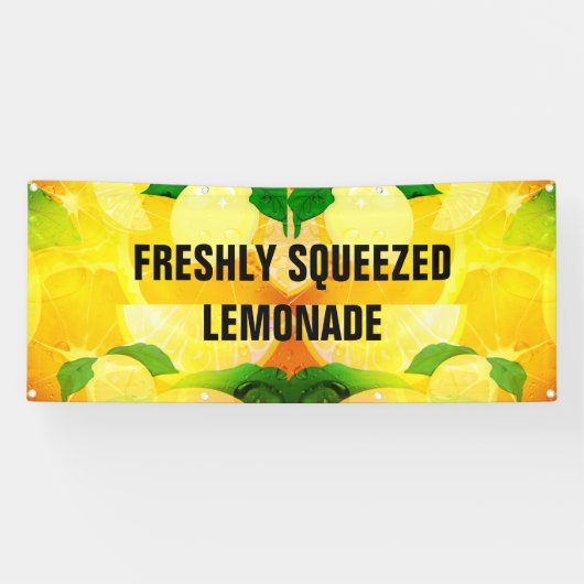 Lemonade Freshly Squeeze Banner (Horizontal)