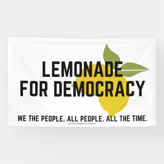 Lemonade für Demokratie Banner (Horizontal)