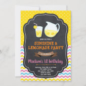 Lemonade Geburtstags-Party Einladung (Vorderseite)