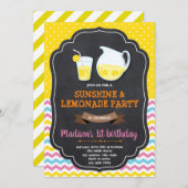 Lemonade Geburtstags-Party Einladung (Vorne/Hinten)