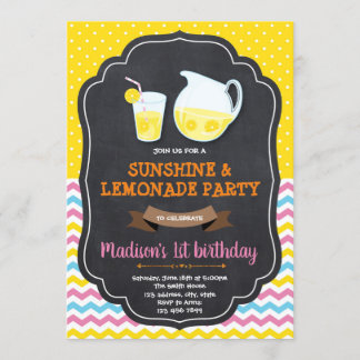 Lemonade Geburtstags-Party Einladung