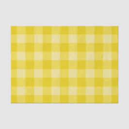 Lemonade Gelbes Tartan Kariertes Muster drucken Seidenpapier