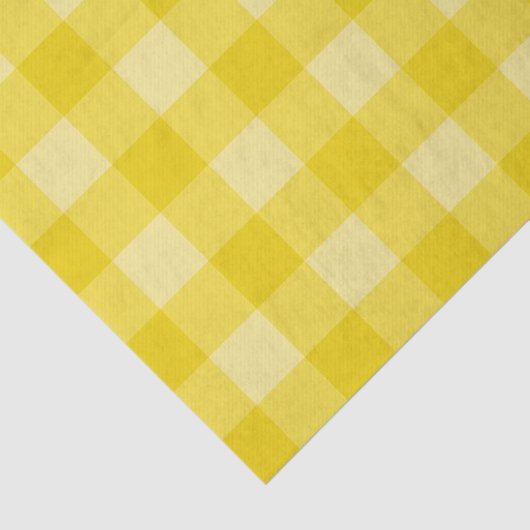 Lemonade Gelbes Tartan Kariertes Muster drucken Seidenpapier (Ausschnitt)