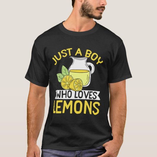 Lemonade Lemon Just A Who Lieben Lemons T-Shirt (Vorderseite)