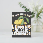 Lemonade Lover Kid Frucht Sour Lemon Stand Postkarte (Stehend Vorderseite)