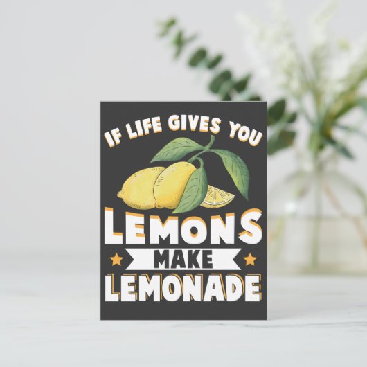 Lemonade Lover Kid Frucht Sour Lemon Stand Postkarte (Stehend Vorderseite)