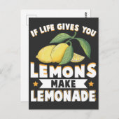 Lemonade Lover Kid Frucht Sour Lemon Stand Postkarte (Vorne/Hinten)