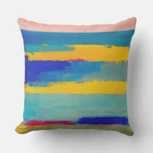 "Lemonade Lullaby" Abstrakte Kunst Kissen