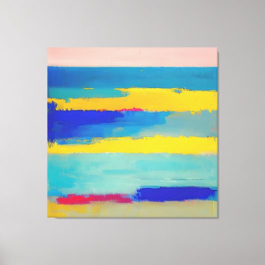 "Lemonade Lullaby" Abstrakte Kunst Leinwanddruck (Vorderseite)
