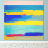 "Lemonade Lullaby" Abstrakte Kunst Leinwanddruck (Insitu (Holzboden))