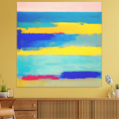 "Lemonade Lullaby" Abstrakte Kunst Leinwanddruck (Insitu (Wohnzimmer))