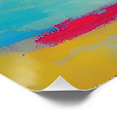 "Lemonade Lullaby" Abstrakte Kunst Poster (Ecke)