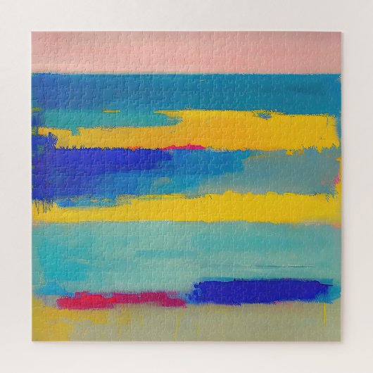 "Lemonade Lullaby" Abstrakte Kunst Puzzle (Vertikal)