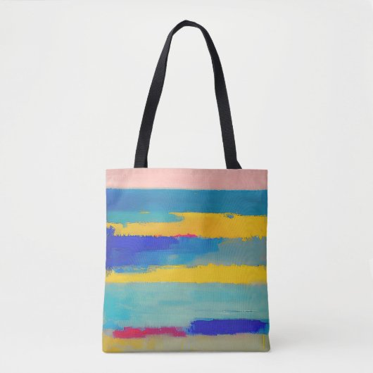 "Lemonade Lullaby" Abstrakte Kunst Tasche (Vorderseite)