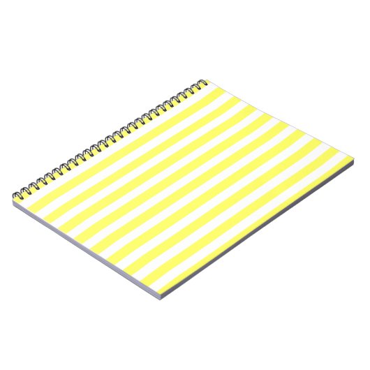 Lemonade Modern Stripes Notizblock (Linke Seite)