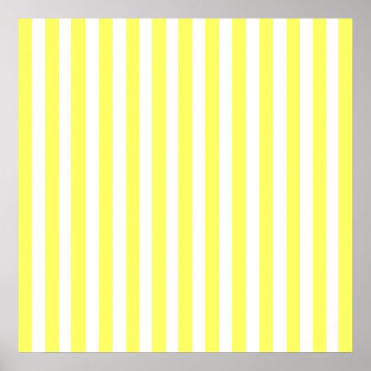 Lemonade Modern Stripes Poster (Vorne)