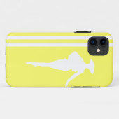 Lemonade Moderne Streifen mit Mode-Silhouette Case-Mate iPhone Hülle (Rückseite (Horizontal))