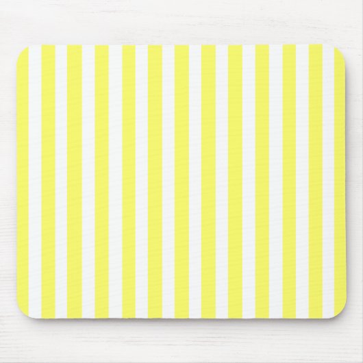 Lemonade Moderne Streifen mit Mode-Silhouette Mousepad (Vorne)