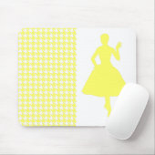 Lemonade Modernes Hahnentrittmuster mit Mode-Silho Mousepad (Mit Mouse)