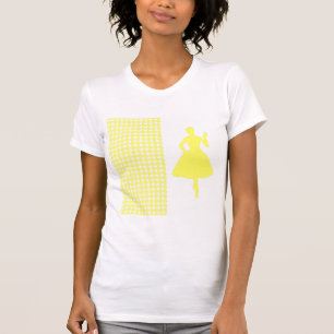 Lemonade Modernes Hahnentrittmuster mit Mode-Silho T-Shirt