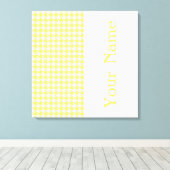 Lemonade Modernes Hahnentrittmuster mit Namen Leinwanddruck (Insitu (Holzboden))