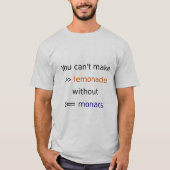 Lemonade >>= Monad Shirt (Vorderseite)