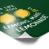 Lemonade Optimismus, Zitronensommer Fotodruck (Ecke)