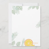 Lemonade-Party Einladung (Rückseite)