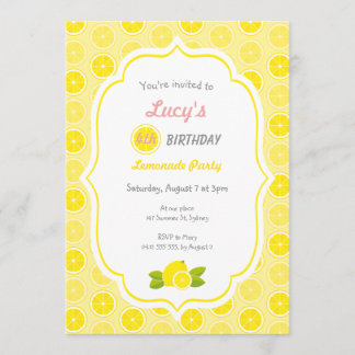 Lemonade-Party Einladung