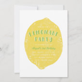 Lemonade-Party Einladung - Limon (Vorderseite)