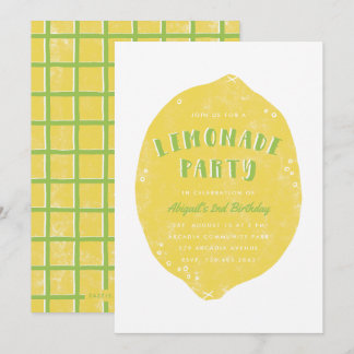Lemonade-Party Einladung - Limon