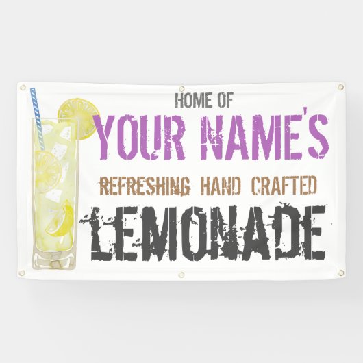 Lemonade Personalisiert Banner (Horizontal)