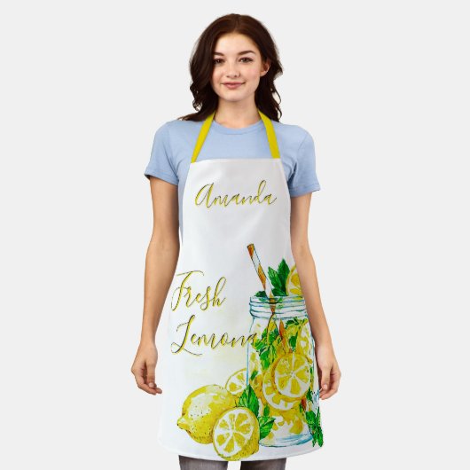 Lemonade personalisierte Schürze (Getragen)