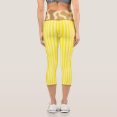 "LEMONADE SAFARI" - HIGH-WAISTED CAPRI PANTS LEGGINGS (Rückseite)