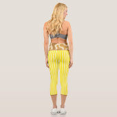 "LEMONADE SAFARI" - HIGH-WAISTED CAPRI PANTS LEGGINGS (Rückseite)
