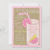 Lemonade Sip and See Einladung (Vorderseite)