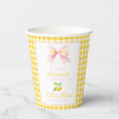 Lemonade Sommer Geburtstagsfeier Pappbecher (Vorderseite)