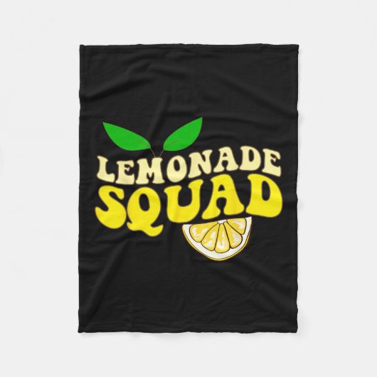 Lemonade Squad Funny für Stand Boss Lemon Juice Su Fleecedecke (Vorderseite)