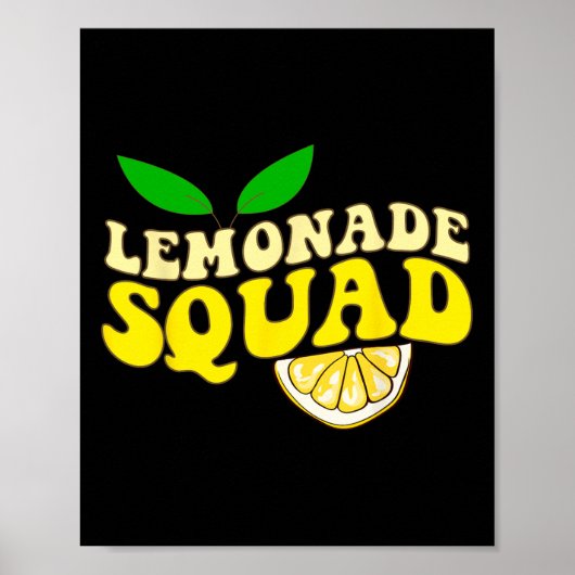 Lemonade Squad Funny für Stand Boss Lemon Juice Su Poster (Vorne)